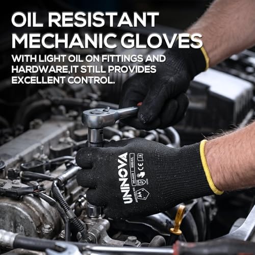 ANSI A4 Cut Resistant Gloves, Sandy Nitrile Coated, Anti Cut