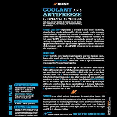 Mishimoto Liquid Chill Original Equipment Coolant, Blue (Pack of 3)