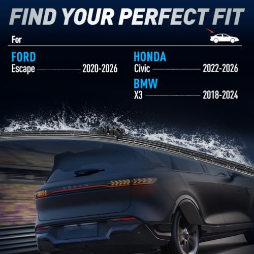 Rear Wipers for Honda Civic 2022-2026/ Ford Escape 2020-2026