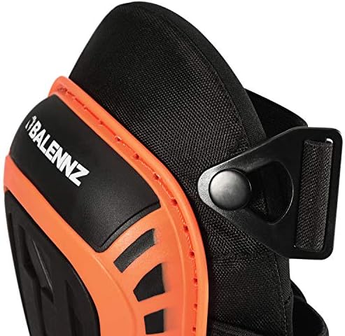 BALENNZ Professional Knee Pads for Work - Heavy Duty Foam Padding Gel Construction Knee Pads with Strong Double Straps – Comfortable Knee Protection for Indoor and Outdoor Use (Knee High Orange)