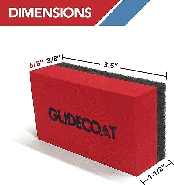 Glidecoat Ceramic Coating Applicator Sponges - Extremely Durable Ceramic Coating Applicator Pad for Detailing Cars, Boats, Motorcycles, RVs, and More - Smooth Application with No Wasted Product! (2)