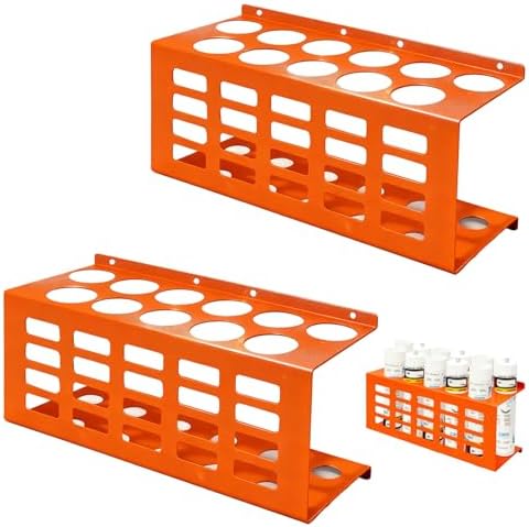 2 Pack Metal Wall Mount Caulking Tube Holder Rack, Orange