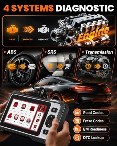 ANCEL FX6000 Bidirectional OBD2 Scanner, 4-System Scan Tool with 15+ Reset