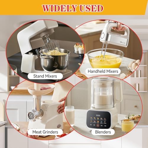 4.23 Oz Food Grade Grease for Kitchen Aid Stand Mixer, Premium Grease Compatible with Kitchen Stand Mixers, Reduces Noise and Wear, Extends Machine Life, Includes Applicator Stick and Brush