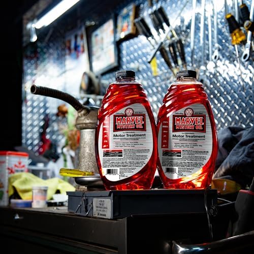 Marvel Mystery Oil 53436 Motor Treatment, Engine Oil & Fuel Treatment Additive, Cleans and Lubricates Fuel System, Prevents Leaks, Improves Engine Performance and Fuel Economy, 48 oz. (Pack of 2)