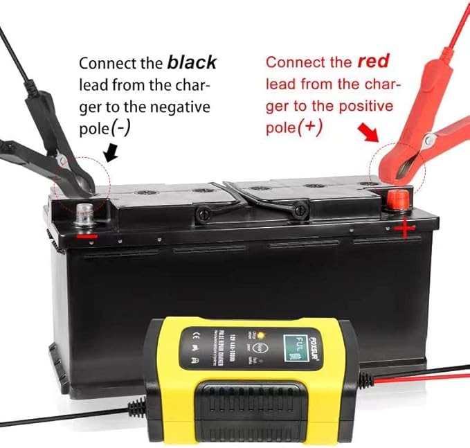 12V 5 Amp Automotive Smart Battery Charger Maintainer for Car, Motorcycle, RV, SUV, Lawn Mower, Boat, RV, SUV, ATV and More