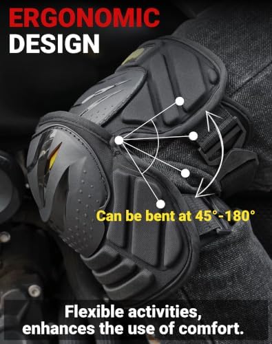 Winter Motorcycle Knee Pads Fleece-Lined Shin Guards Knee Armor