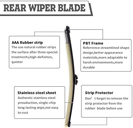 Rear Windshield Wiper Arm & Blade Assembly for Ford EDGE 2015-2024