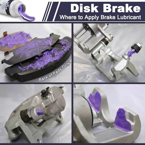 BTAS Silicone Brake Parts Lubricant, Pad, Caliper Slide Pin Lube Grease 8oz