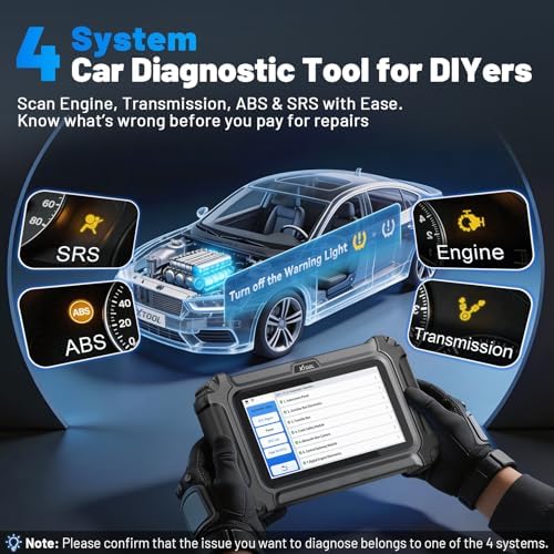 XTOOL Car Scanner D5 OBD2 Scanner ABS SRS Check Engine Code Reader 10 Reset