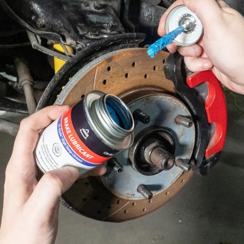 AGS Automotive Solutions Ceramic-Glyde Silicone Brake Lubricant – 8oz Brush Top Can, Advanced Noise Reduction, Exceptional Brake Pad Protection, Reliable Performance