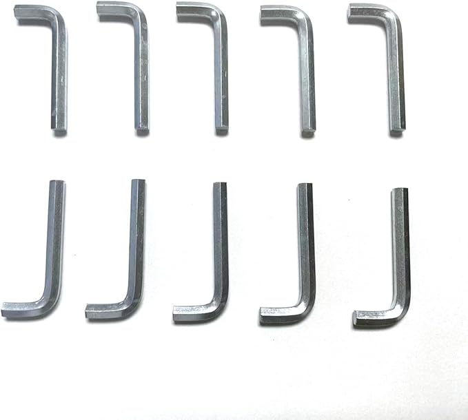 Hex Key Set, 5mm L-Shaped Allen Wrench, Metric Hexagon Spanner, Replacement Repairing Tool (20, 45 x 5 x 17mm/1.77 x 0.19 x 0.67(L*D*W))