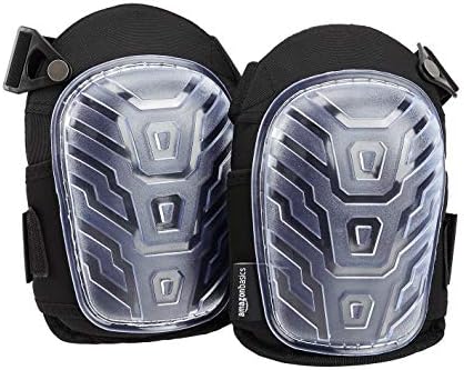 Amazon Basics Professional Gel Cushion Knee Pads - 1 Pair, Clear