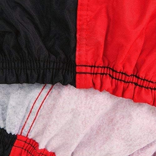 SR1 Performance USA Camaro Outdoor Car Cover for 2010–2024 - Water Resistant Breathable All Weather Protection, Sport Stripe Design, Windproof UV Protection (Black/Red)