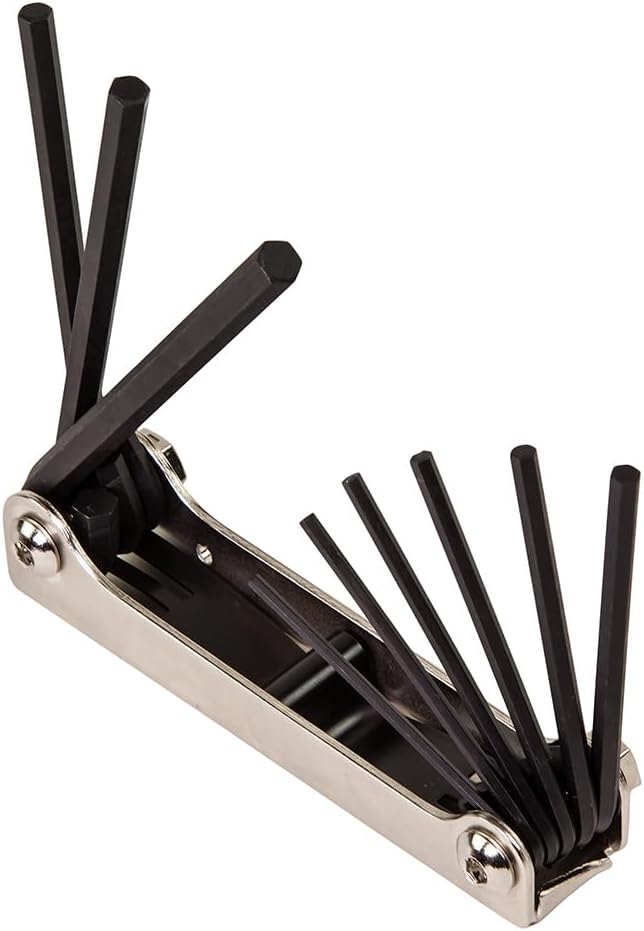 Klein Tools 70591 Folding Hex Key Set, 9-Key, SAE Sizes