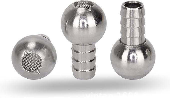 2 Pack Foam Cannon Straw Weights Sinkers Replacement Stainless Steel Dip Tube Head Ball Filter for Pressure Washer Foam Cannon Dip Tubes Car Foam Blaster Gun Snow Foam Lance Soap Foam Sprayer