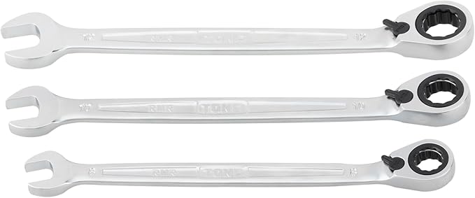 TONE Ratchet Ring Wrench Reversible Offset Set RMR300 3-Piece