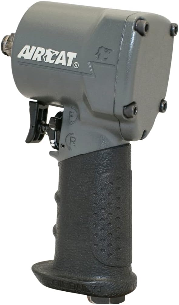 AIRCAT Pneumatic Tools 1077-TH: Stubby Impact Wrench 700 ft-lbs - 3/8-Inch
