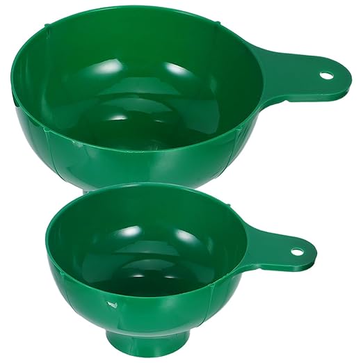 Alipis Wide Mouth Kitchen Funnel Set for Mason Jars and Bottles 6.41X4.76X2.99 Inch Plastic Canning Funnels for Jam Oil Salad Dressing and Beverage Transfer