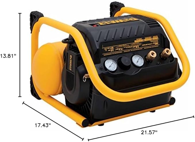 DEWALT Air Compressor for Trim, 200-PSI Max, Quiet Operation (DWFP55130)