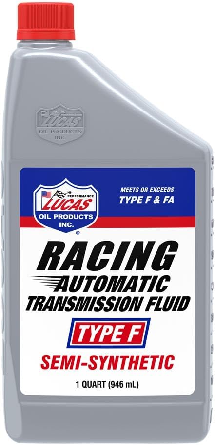 Lucas Oil 11020 Semi-Synthetic Racing Automatic Transmission Fluid Type F - 1 Quart (Pack of 6)