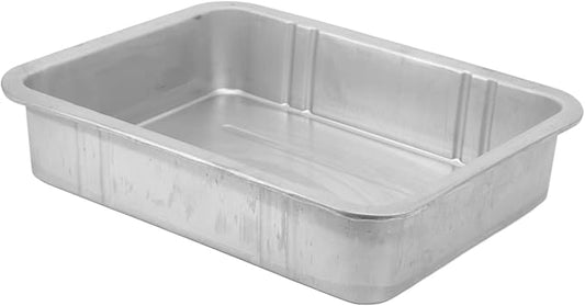 Hapivida Oil Drain Pan, Universal Metal Oil Change Container with Easy Grip Edges 10L Capacity for Cars Motorcycles Boats, Durable Construction for Professional Mechanics and DIY Enthusiasts