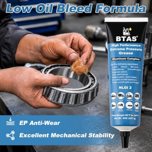 BTAS High-Performance Extreme Pressure Grease, Marine Grade NLGI 2 8oz Tube