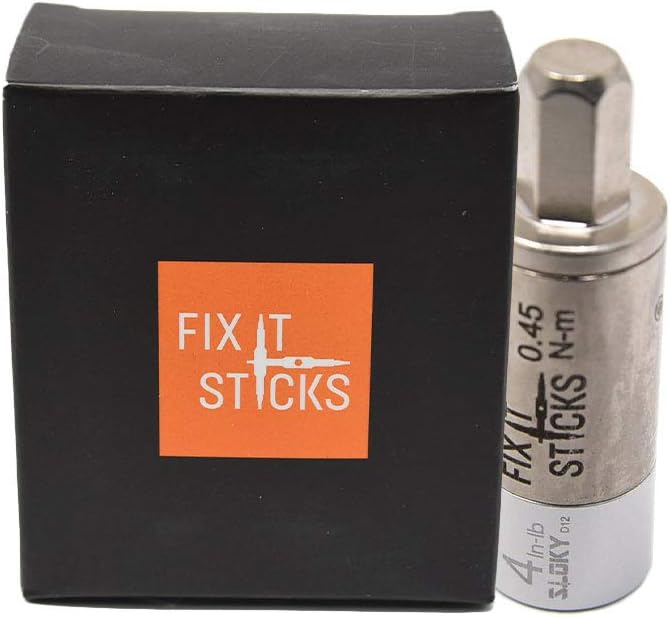 Fix It Sticks Field Hunting Outdoors Gun Maintenance Adjustable Fits 1/4in Bit T-Way Wrench Small Torque Limiter, 4 in-lb