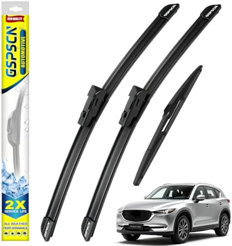 GSPSCN Windshield Wiper Blades for Mazda CX-5 CX5 2017-2026 (Pack of 3)
