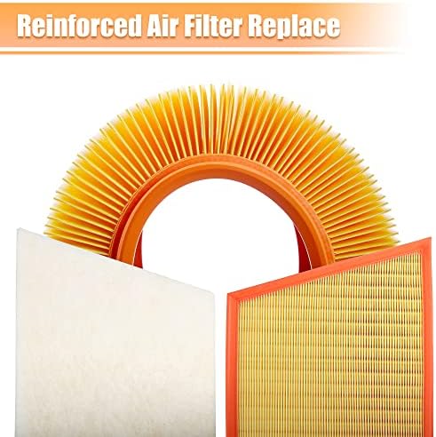 X AUTOHAUX Engine Air Filter 25945274 for Chevrolet Silverado 2011-2016 for GMC Sierra 2500 3500 HD 6.6L V8 Diesel Engine Air Cleaner High Filter Capacity (Pack of 2)