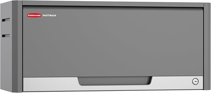 Rubbermaid FastTrack Overhead Wall Cabinet, Storage Cabinet, Garage Storage Systems, Garage Organization
