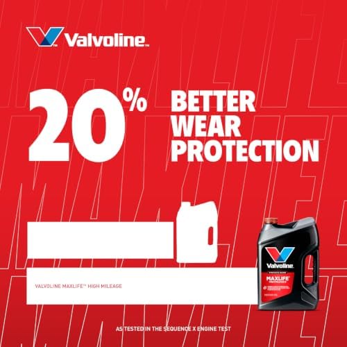 Valvoline High Mileage 150K with MaxLife Plus Technology 10W-30 Motor Oil 5 Quart
