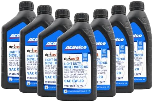 AC Delco DexosD 0w-20 Engine Oil and Oil Filter Change Kit For 3.0L Duramax Diesel LM2