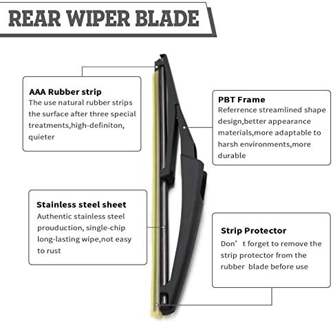 Rear Wiper Arm Blade for Jeep Renegade 2015-2021 Fiat 500X 2016-2022