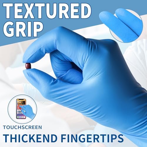 FINITEX Blue Disposable Nitrile Exam Gloves 200PCS/BOX 3.5mil Food