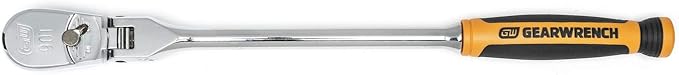 GEARWRENCH 2 Pc 1/4", 3/8" Drive 90 Tooth Cushion Grip Flex Head Ratchet Set - 81204T