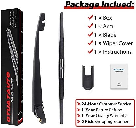 OTUAYAUTO Rear Wiper Arm Blade Set Replacement for 2011-2017 Honda Odyssey
