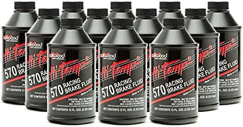 Wilwood 290-0632: Brake Fluid, DOT 3, Hi-Temp, 570 Degrees Fahrenheit, 12 Fluid oz. Bottle, Each (12, 12 oz Bottles)