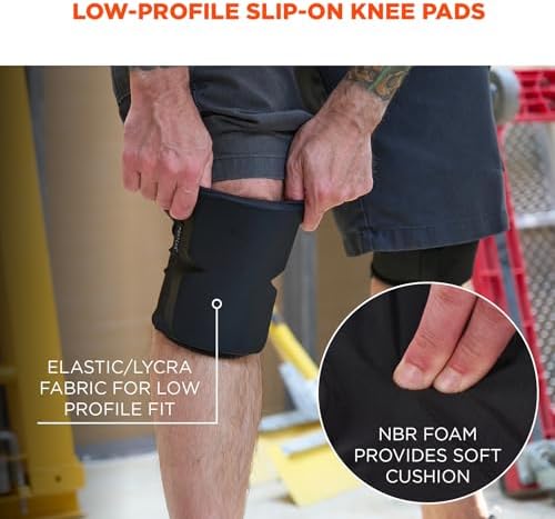 Ergodyne - 18260 ProFlex 260 Soft Slip-On Knee Pad, One Size, Black