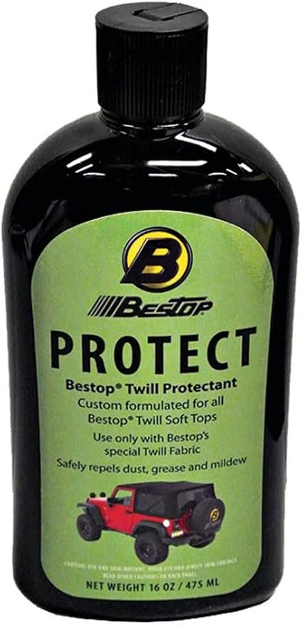 Bestop 1121700 16-oz. Black & Color Twill Fabric Protectant