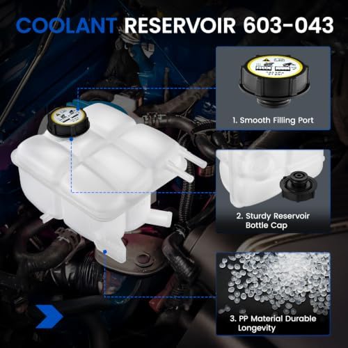 603-043 Engine Coolant Overflow Tank for Mazda 3 04-13