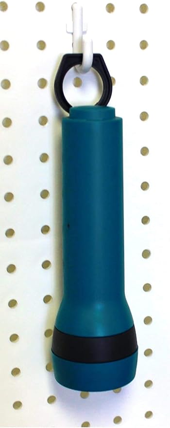 JSP Manufacturing Peg Board Plastic J Hook Style Hooks | Garage Tool Storage Craft Hooks Pegboard Asscessories (50, White)