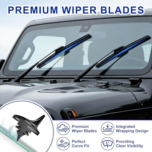 KAIYI 26" + 22" Windshield Wipers Compatible with Honda Odyssey 2005-2022,Civic Sedan 4door 2006-2015,Toyota Venza 2009-2016 Premium Automotive Replacement Windshield Wiper Blades 2 Pack