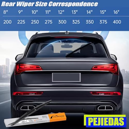 Rear Glass Wiper Blade, 10 Inch Rear Wiper Blade for Honda HR-V 2016-2020,Nissan Leaf 2011-2019,Honda CRV 2023-2025 Original Style