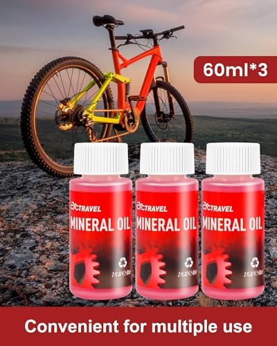 Brake Bleed Kit for Shimano, TEKTRO, TRP Hydraulic Disc Brakes, Mountain Brake Bleed Kit Including High Performance Mineral Oil Brake Fluid.