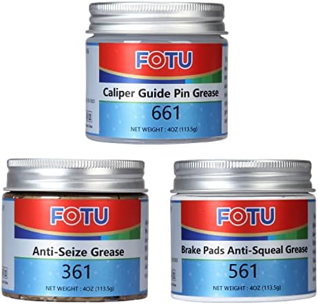 FOTU Brake Grease Kit,Caliper,Anti‑Squeal & Copper Anti‑Seize for Auto Use