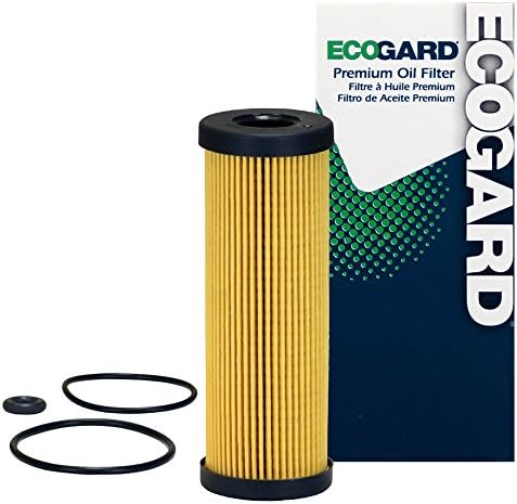 ECOGARD X10387 Premium Cartridge Engine Oil Filter for Conventional Oil Fits Ford F-150 2.7L 2015-2022, Edge 2.7L 2015-2021, Explorer 3.0L 2020-2022, Fusion 2.7L 2017-2019, Mustang 5.2L 2018-2020