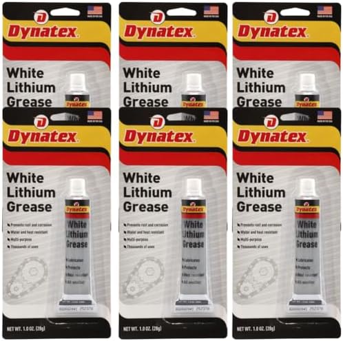 Dynatex White Lithium Grease 1 oz Tube (6 Pack)