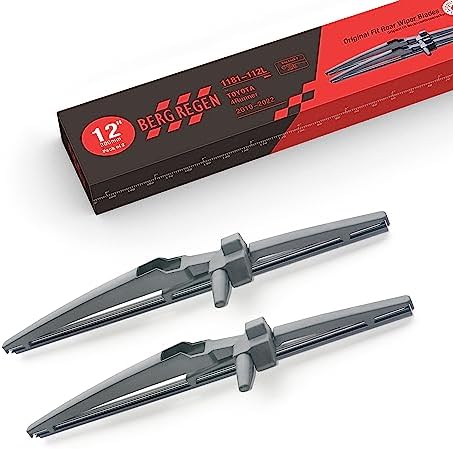 12"(12-L) Rear Wiper Blades Fit for Toyota 4Runner 2020 2019 2018 2017 2016 2015 2014 2013 2012 2011 2010 Back Windshield Wiper Blades (Pack of 2)