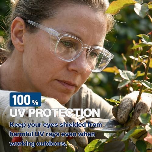 MORK&SUKY Safety Glasses, Stylish Goggles With No Fog Lense, Alternatives To Regular Protective Eyewear For Lab and Nursing.